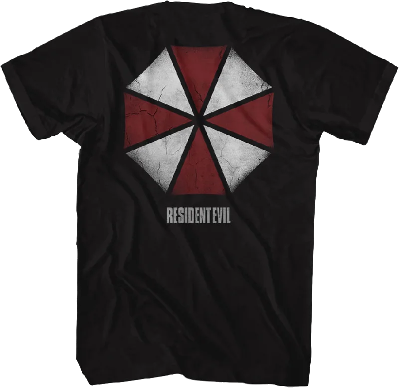 Front & Back Umbrella Corporation Logo Resident Evil T-Shirt