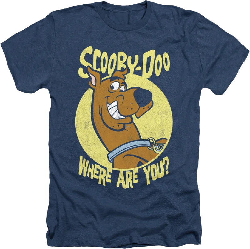 Navy Heather Scooby-Doo Where Are You T-Shirt