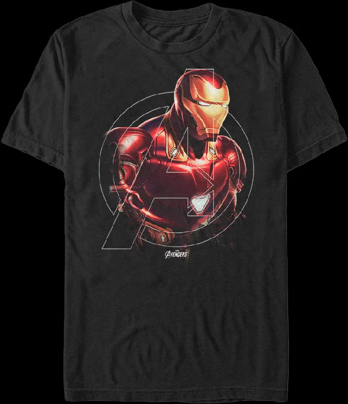 Avengers Logo Iron Man T-Shirt