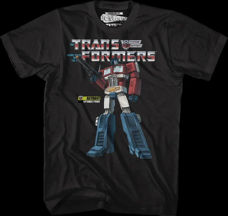 Heroic Autobot Optimus Prime Transformers T-Shirt