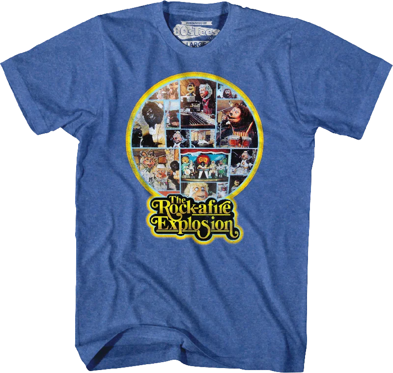 Blue 1st Album Back Cover Rock-afire Explosion T-Shirt