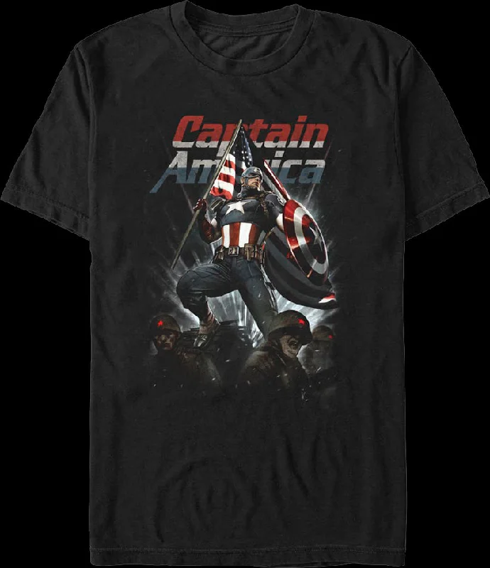 Captain America Living Legend Marvel Comics T-Shirt