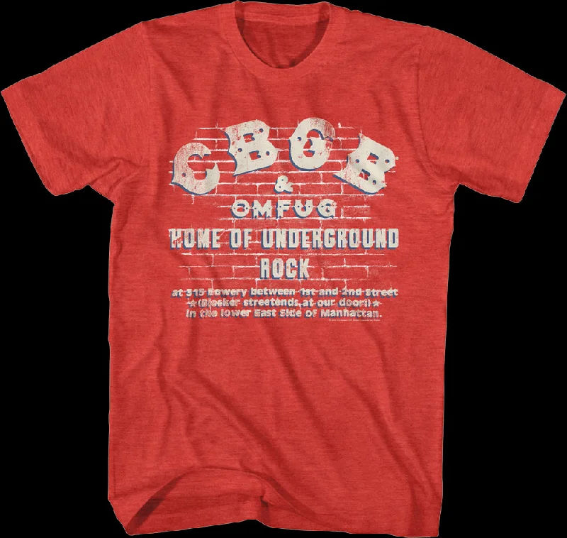 Brick Wall CBGB T-Shirt