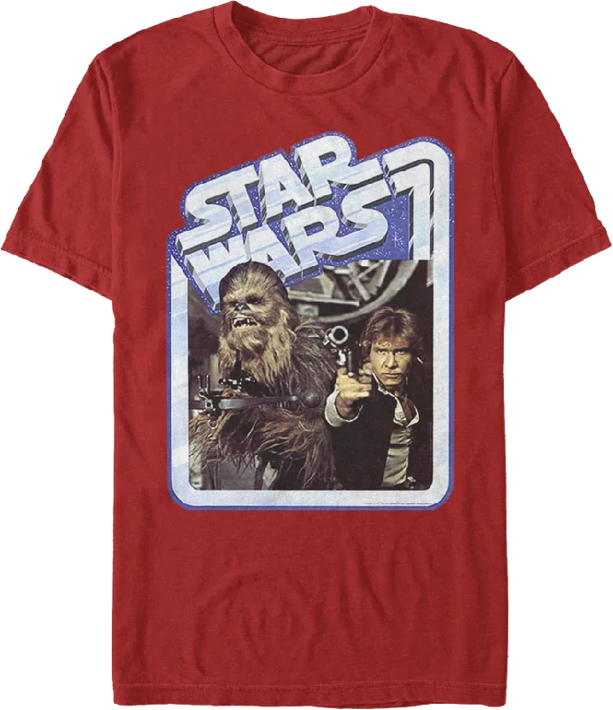 Vintage Chewbacca and Han Solo Star Wars T-Shirt