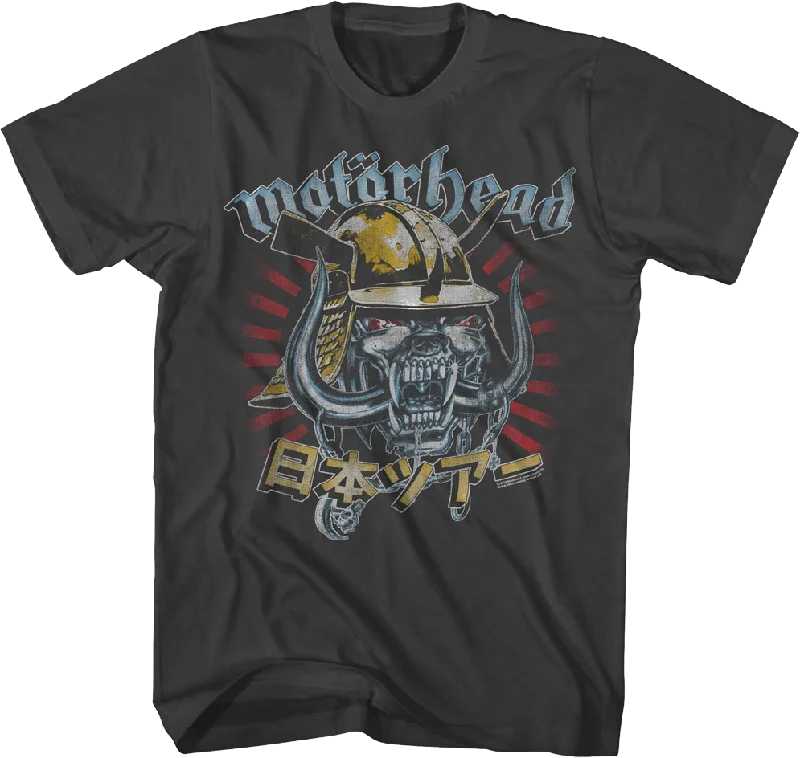 Snaggletooth Samurai Kabuto Helmet Motorhead T-Shirt