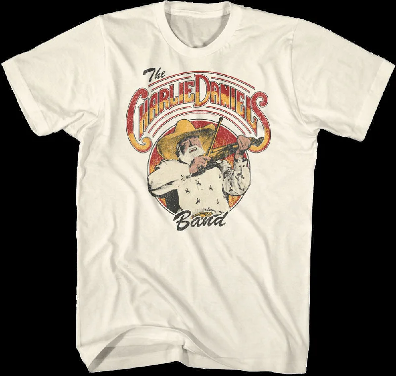 Retro Fiddle Photo Charlie Daniels Band T-Shirt