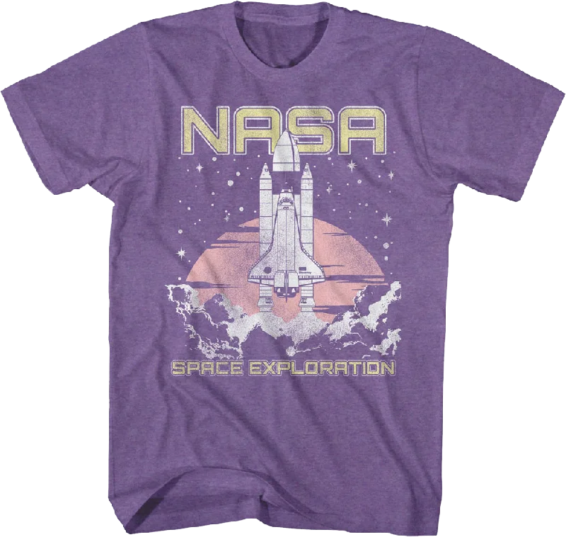 Purple Space Exploration NASA T-Shirt