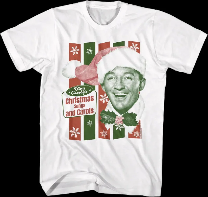 Christmas Songs And Carols Bing Crosby T-Shirt