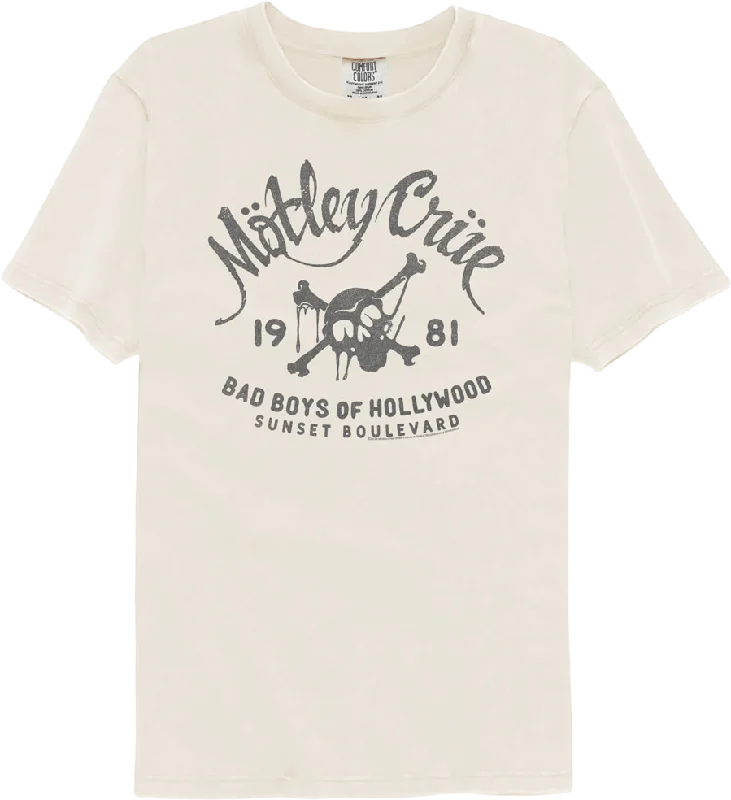 Bad Boys Of Hollywood 1981 Motley Crue Comfort Colors Brand T-Shirt