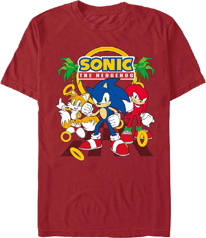 Tails, Knuckles & Sonic The Hedgehog T-Shirt