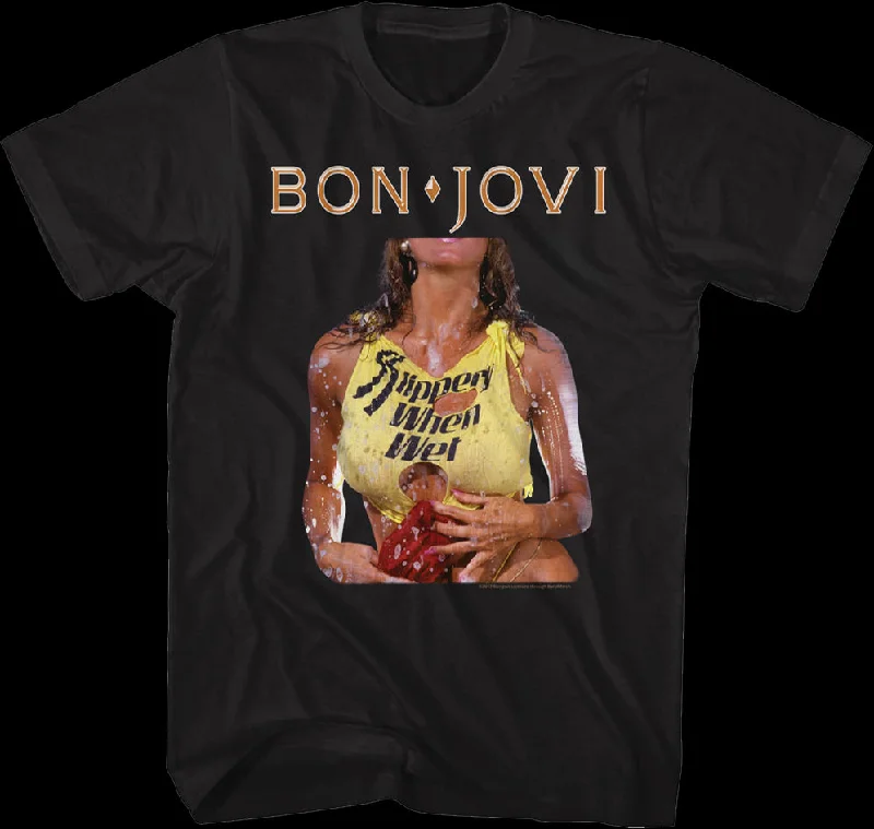 Original Slippery When Wet Cover Bon Jovi T-Shirt