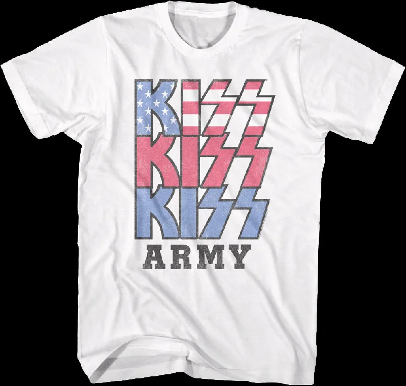 Red White Blue KISS Army T-Shirt