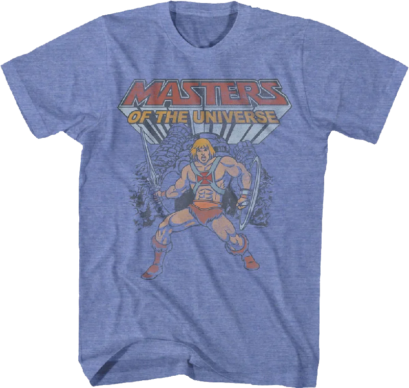 He-Man Castle Grayskull Hero Pose Masters of the Universe T-Shirt