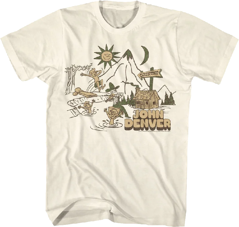 Country Swimming John Denver T-Shirt