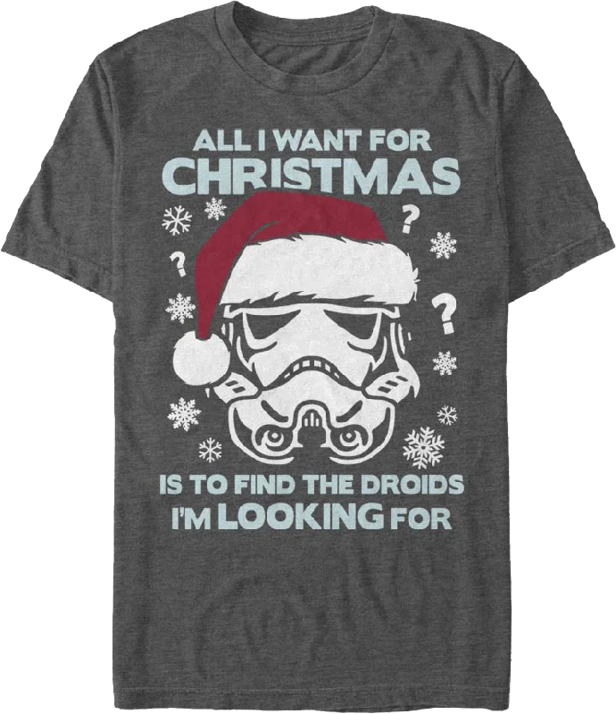 All I Want For Christmas Star Wars T-Shirt