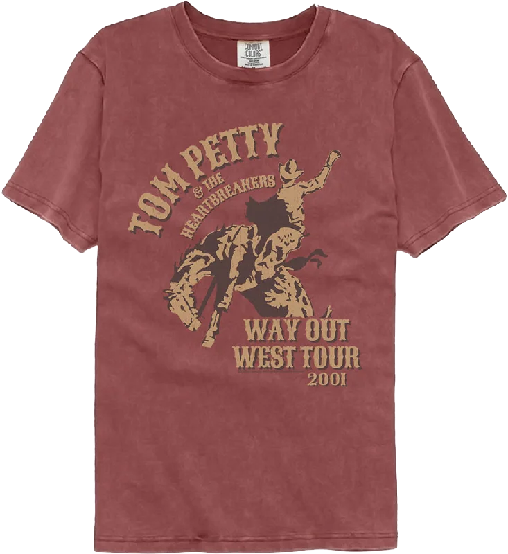 Way Out West Tour 2001 Tom Petty Comfort Colors Brand T-Shirt