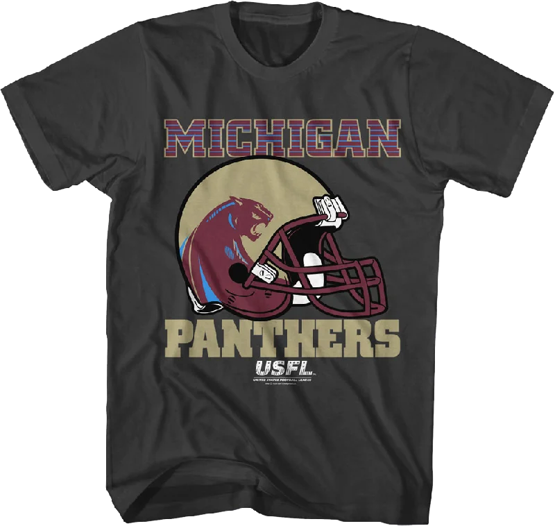 Michigan Panthers Helmet USFL T-Shirt