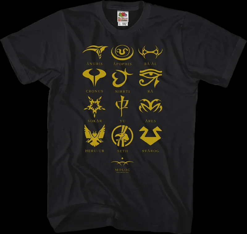 Symbols Stargate SG-1 T-Shirt