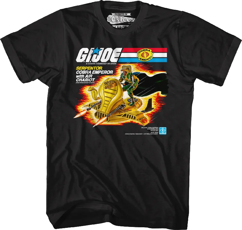 Serpentor Air Chariot Box Art GI Joe T-Shirt