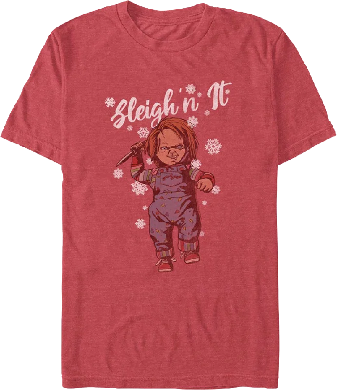 Chucky Sleigh'n It Child's Play T-Shirt