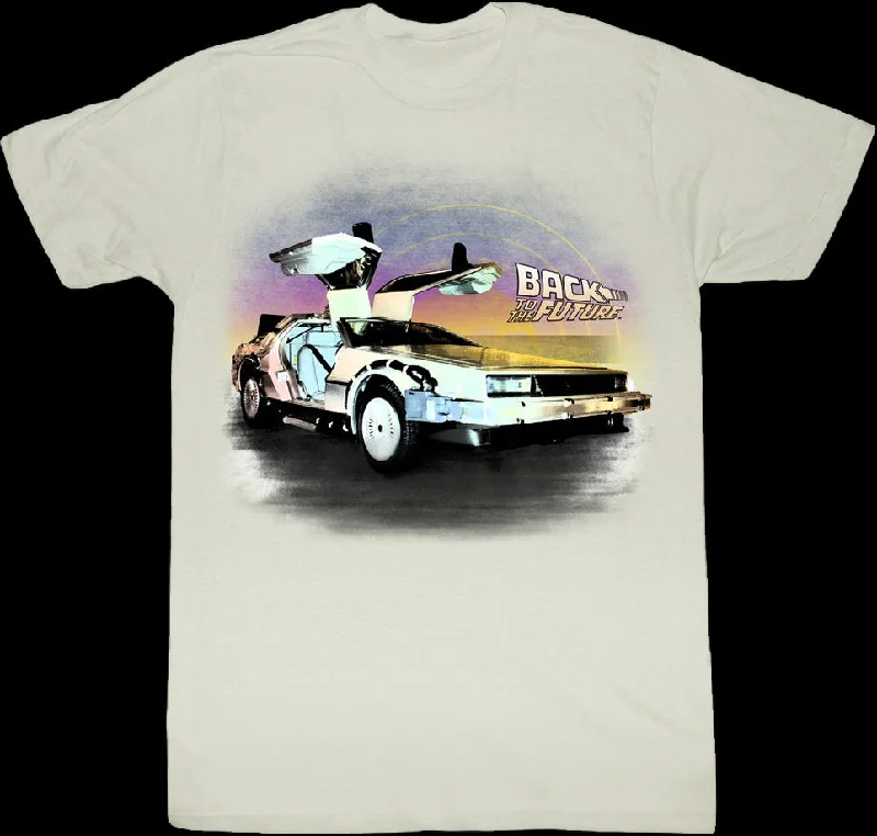 DeLorean Open Doors Back To The Future T-Shirt