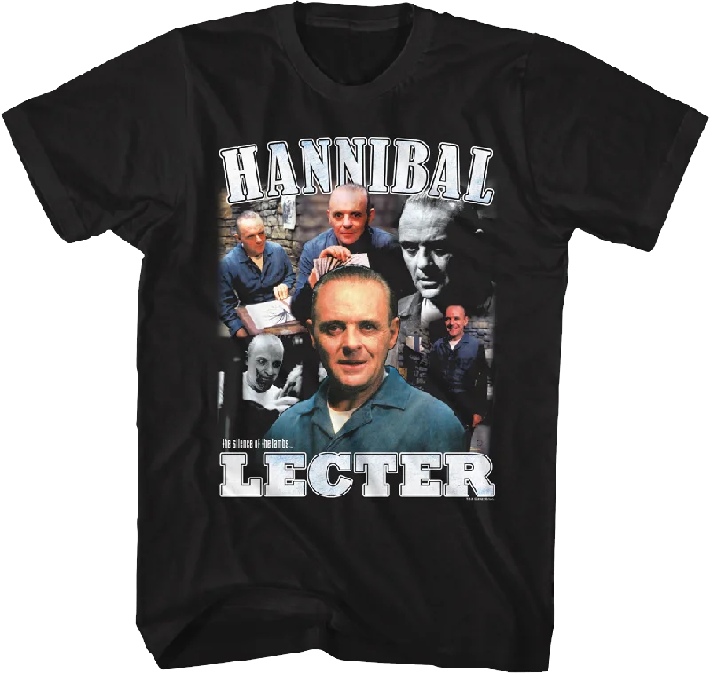 Hannibal Lecter Collage Silence Of The Lambs T-Shirt