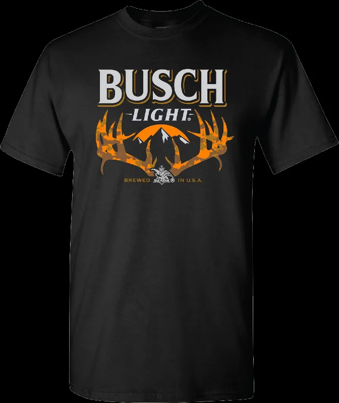 Camouflage Antlers Busch Light T-Shirt