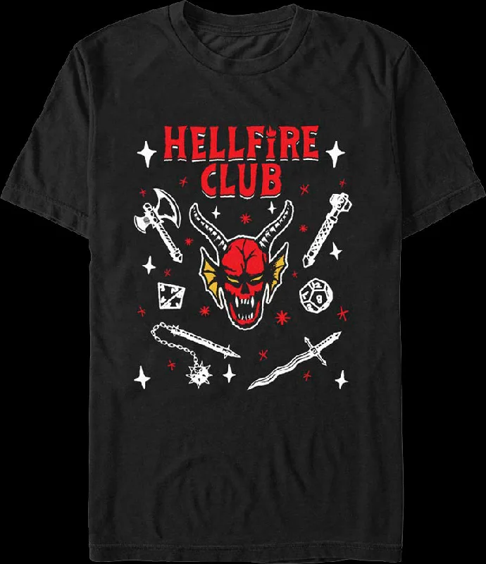 Hellfire Club Symbols Stranger Things T-Shirt