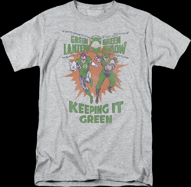 Green Lantern And Green Arrow Keeping It Green DC Comics T-Shirt