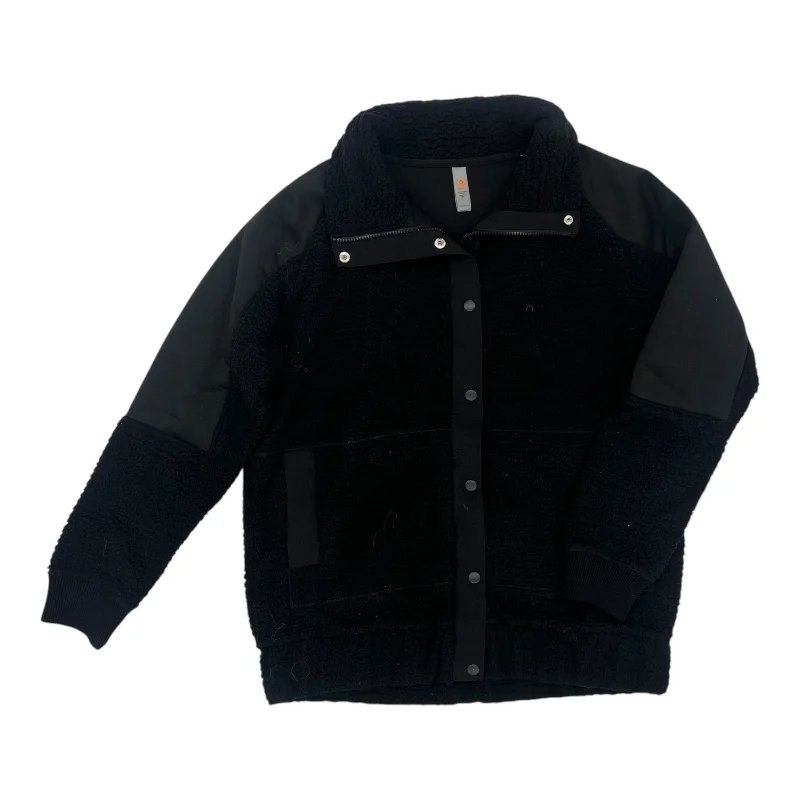 Jacket Faux Fur & Sherpa By Mono B In Black, Size:S