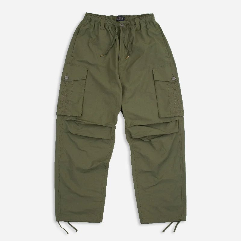 PARACHUTE CARGO PANTS - OLIVE