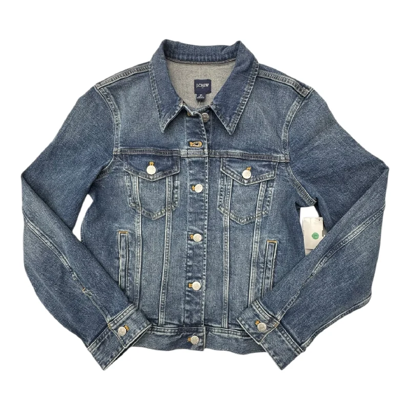 Jacket Denim By J. Crew In Blue Denim, Size:M