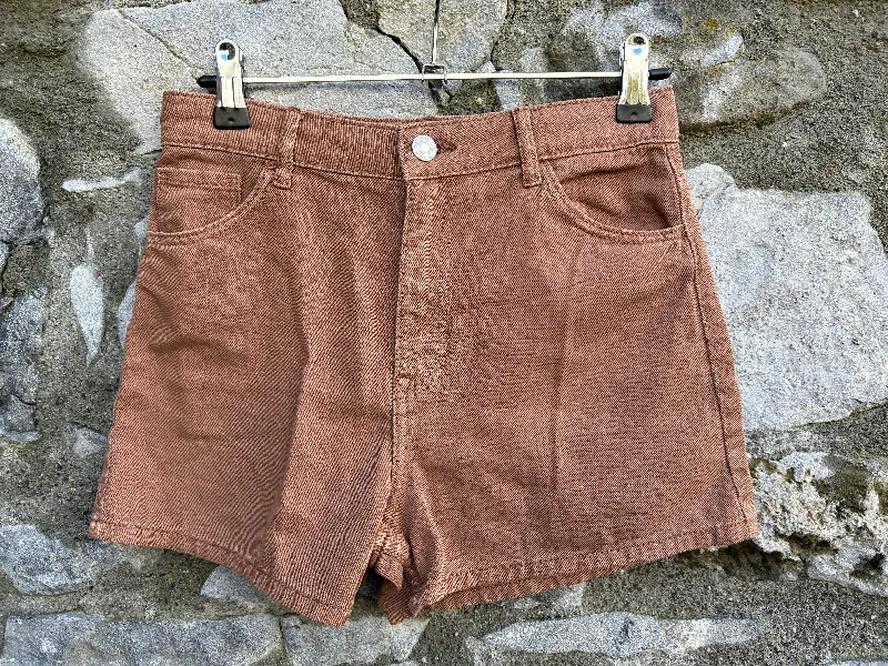 Brown denim shorts  11-12y (146-152cm)