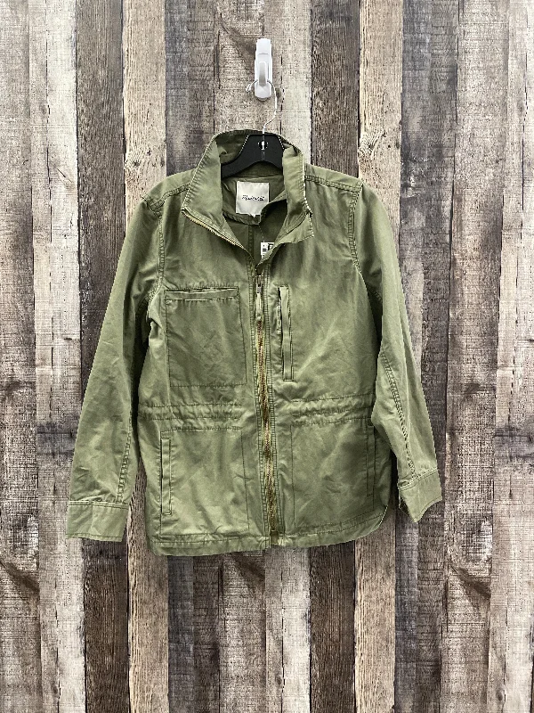 Jacket Denim By Madewell In Green, Size: M