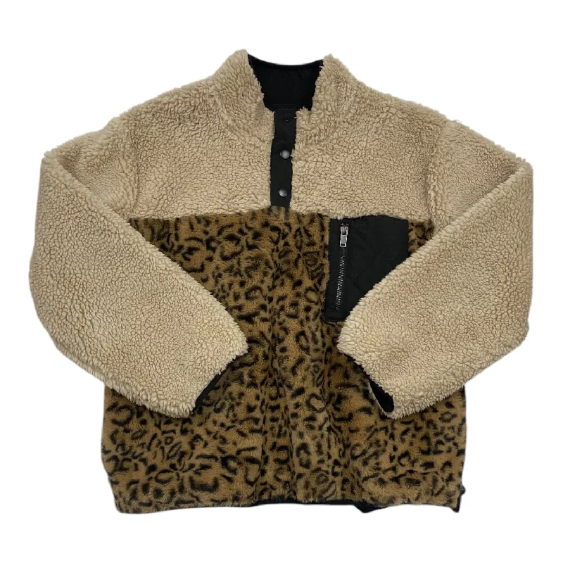 Jacket Faux Fur & Sherpa By Rails In Animal Print, Size: S