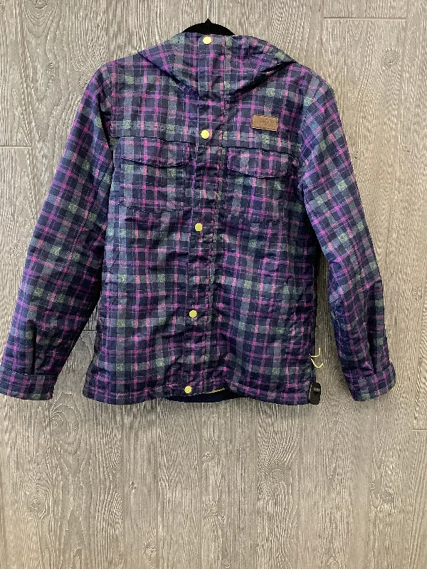 Jacket Puffer & Quilted By The North Face In Plaid Pattern, Size: M