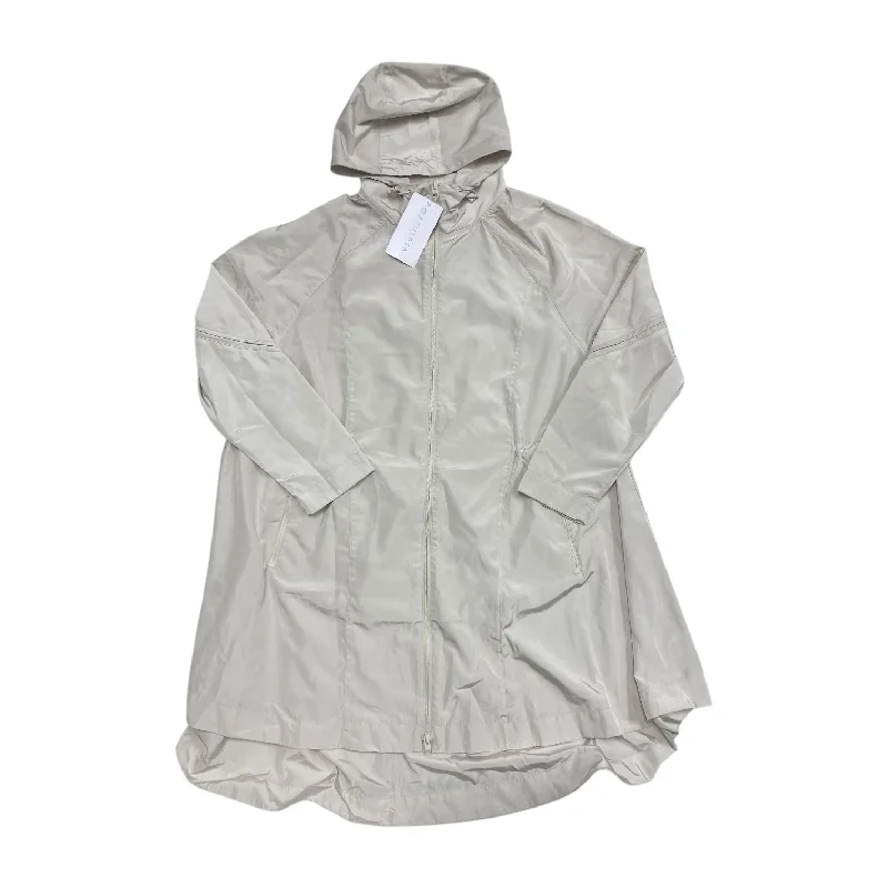 Jacket Windbreaker By Athleta In Cream, Size: Xl