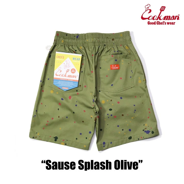 Cookman Chef Short Pants - Sauce Splash : Olive