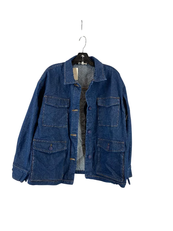 Jacket Denim By Clothes Mentor In Blue Denim, Size: M