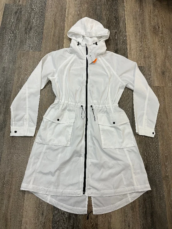 Jacket Windbreaker By Athleta In White, Size: L