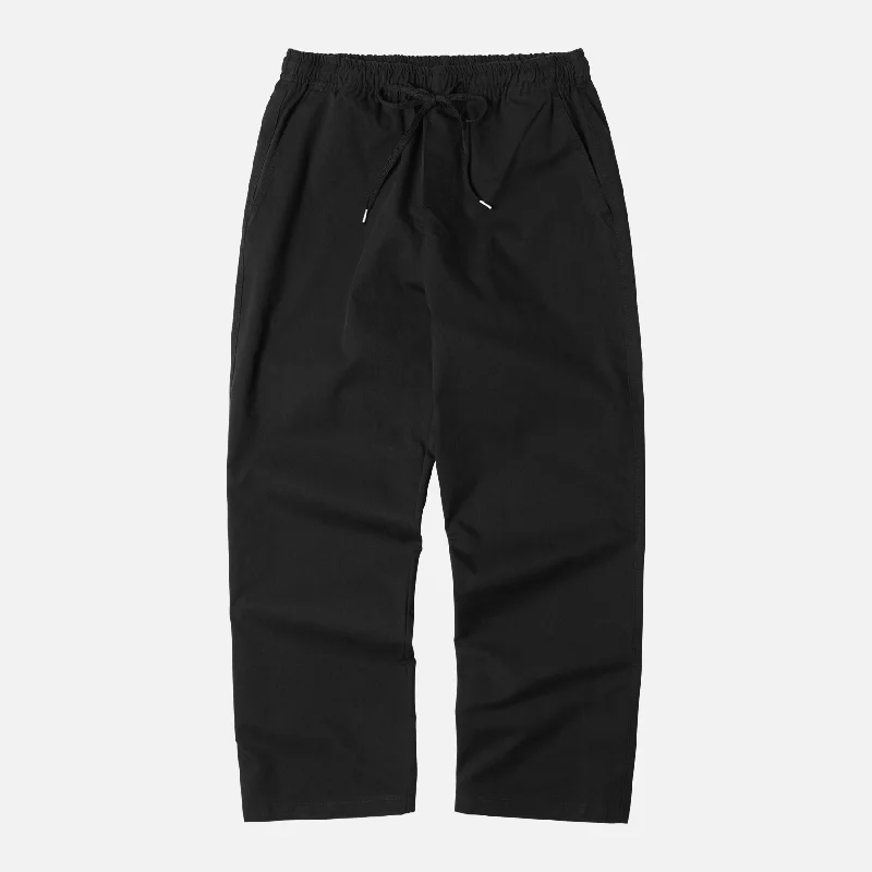 BANDING REGULAR EASY PANTS - BLACK