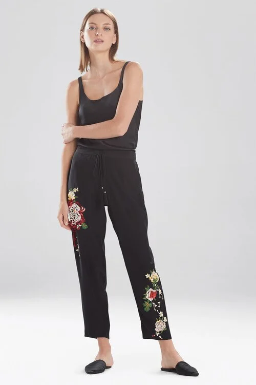 Miyabi Silk Embroidered Pants