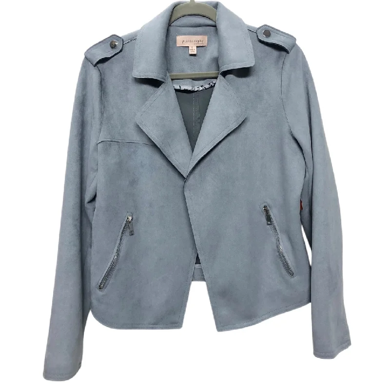 Jacket Moto By Philosophy In Blue, Size:S