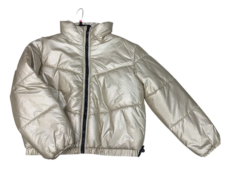 Jacket Puffer & Quilted By Wild Fable In Gold, Size: S