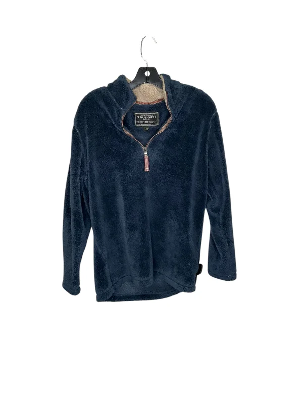 Jacket Faux Fur & Sherpa By True Grit In Blue, Size: S