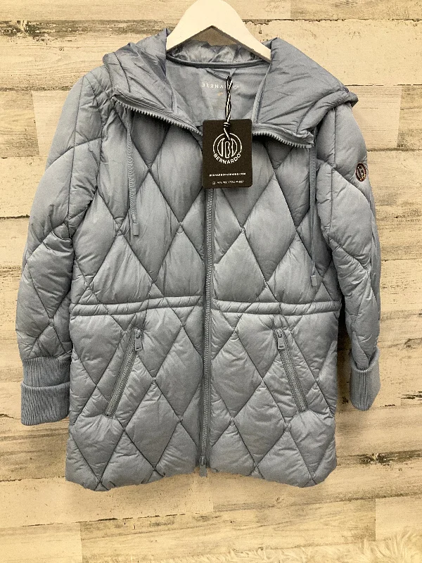 Jacket Puffer & Quilted By Bernardo In Blue, Size: M