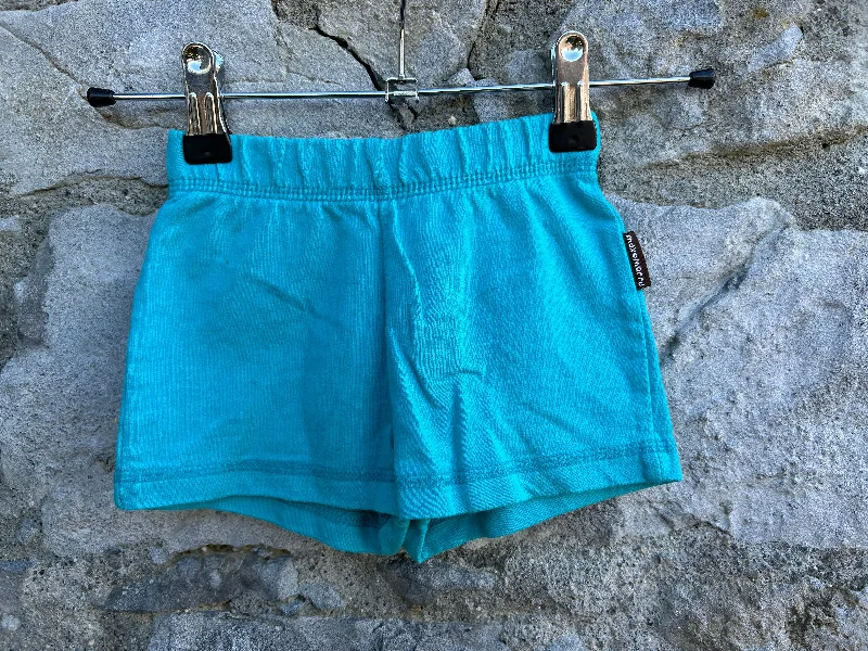 Teal shorts  12-18m (80-86cm)