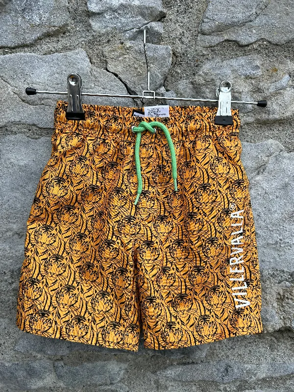 Mustard tiger shorts  18-24m (86-92cm)