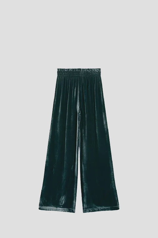 LM Olivia Velvet Pants in Midnight