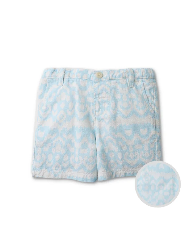 BABY BOYS IKAT LINEN SHORTS